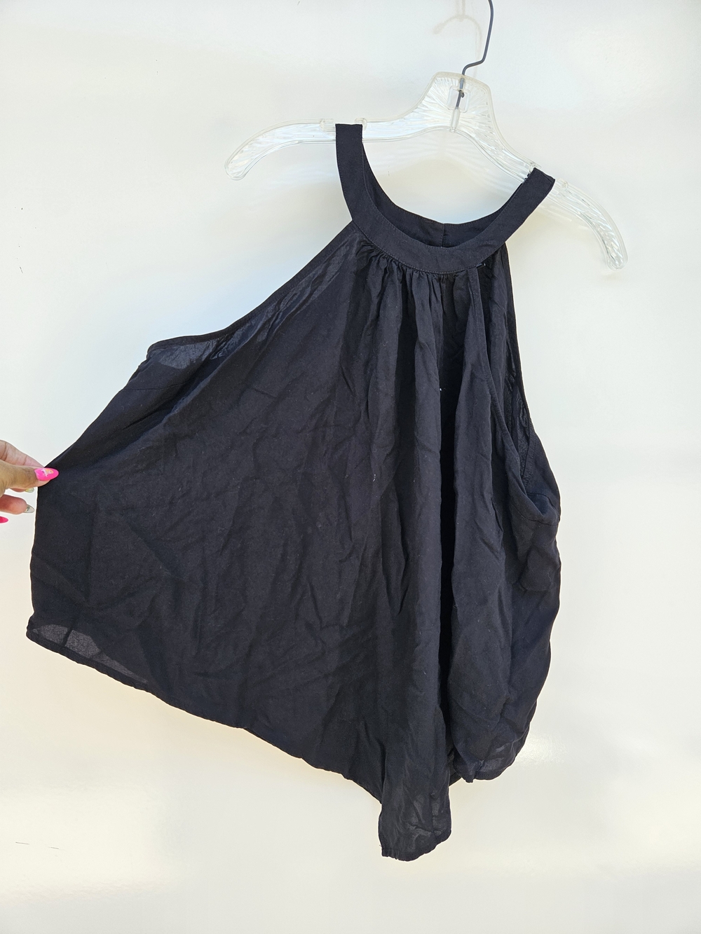 torrid Black Halter Swing Tank Top